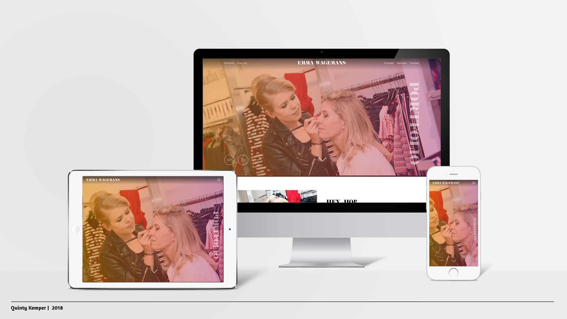 Quinty Kemper Portfolio 2018 Portfolio website Emma Wagemans